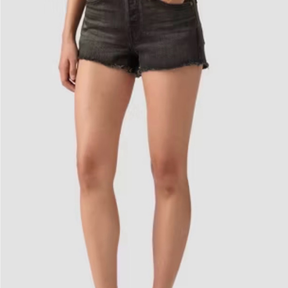 Levi's High Waist Black Denim Shorts